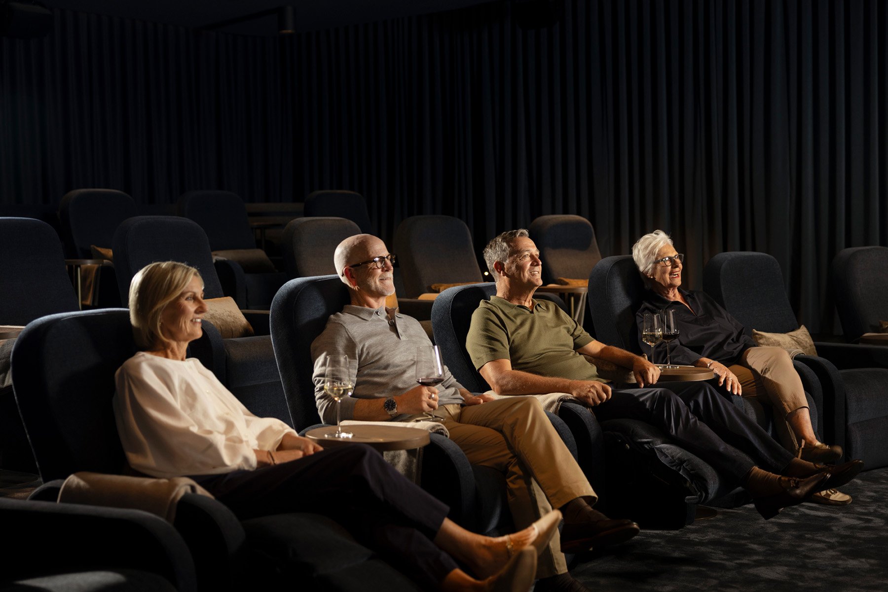 Residents enjoy movie in St. Francis cinema