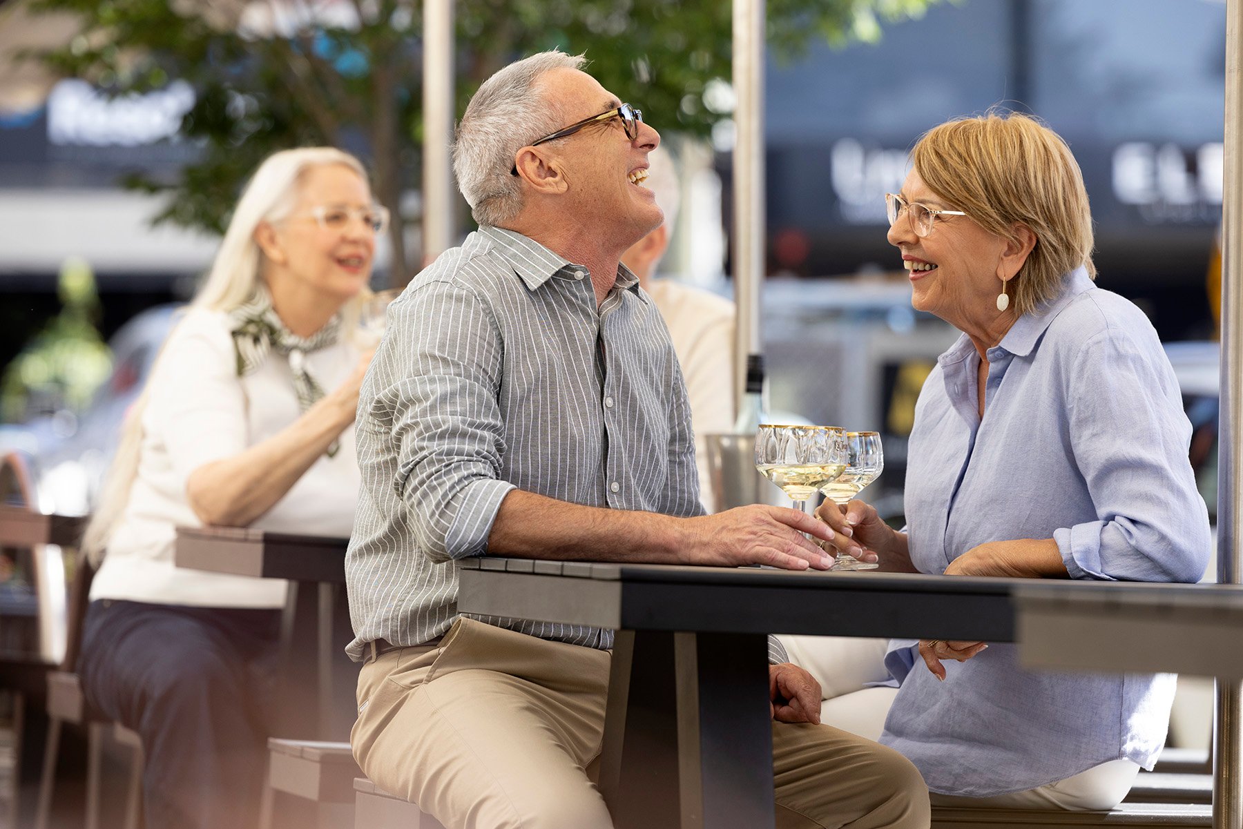 St. Francis residents at Ivanhoe East wine bar socialising