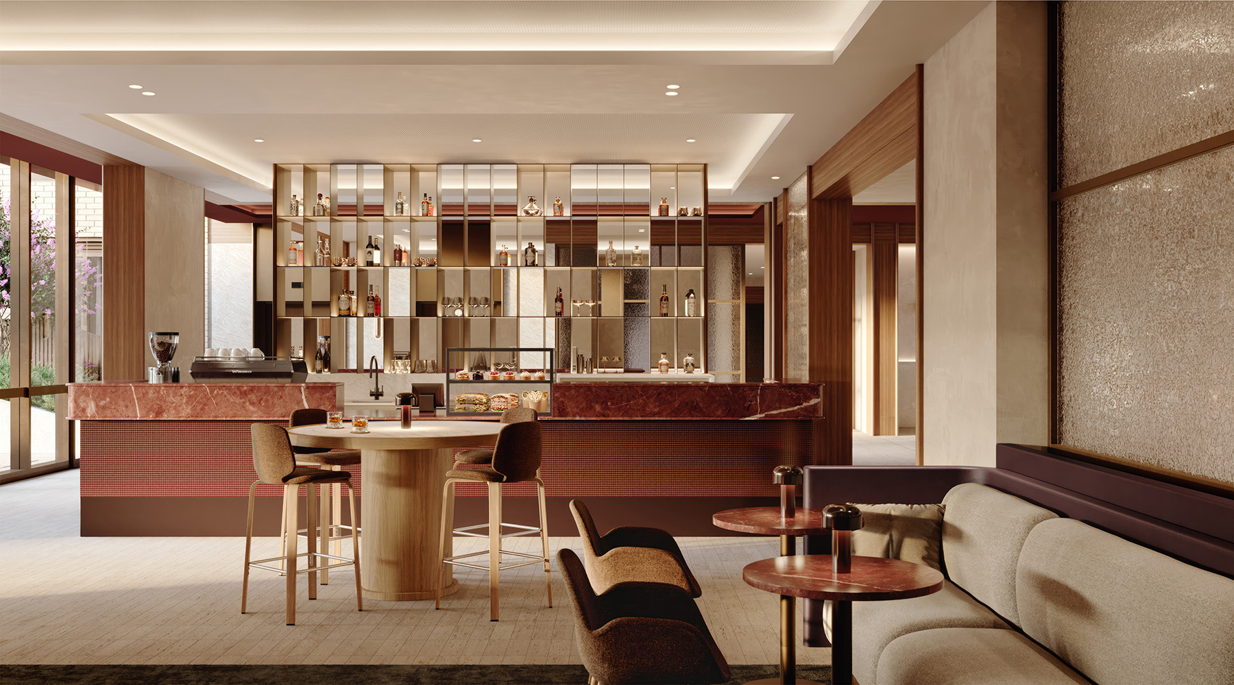 St. Francis bar and lounge render