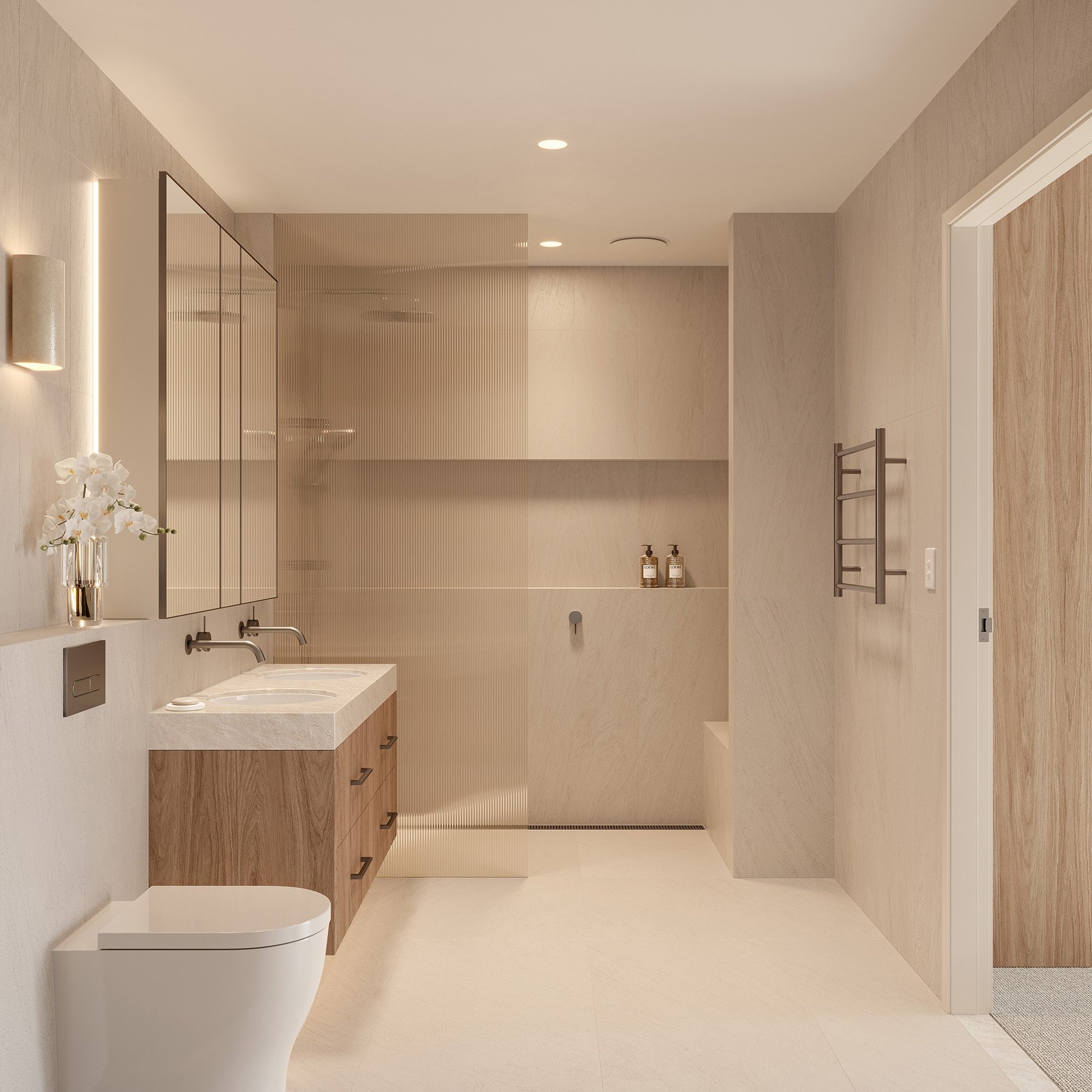 St. Francis bathroom render