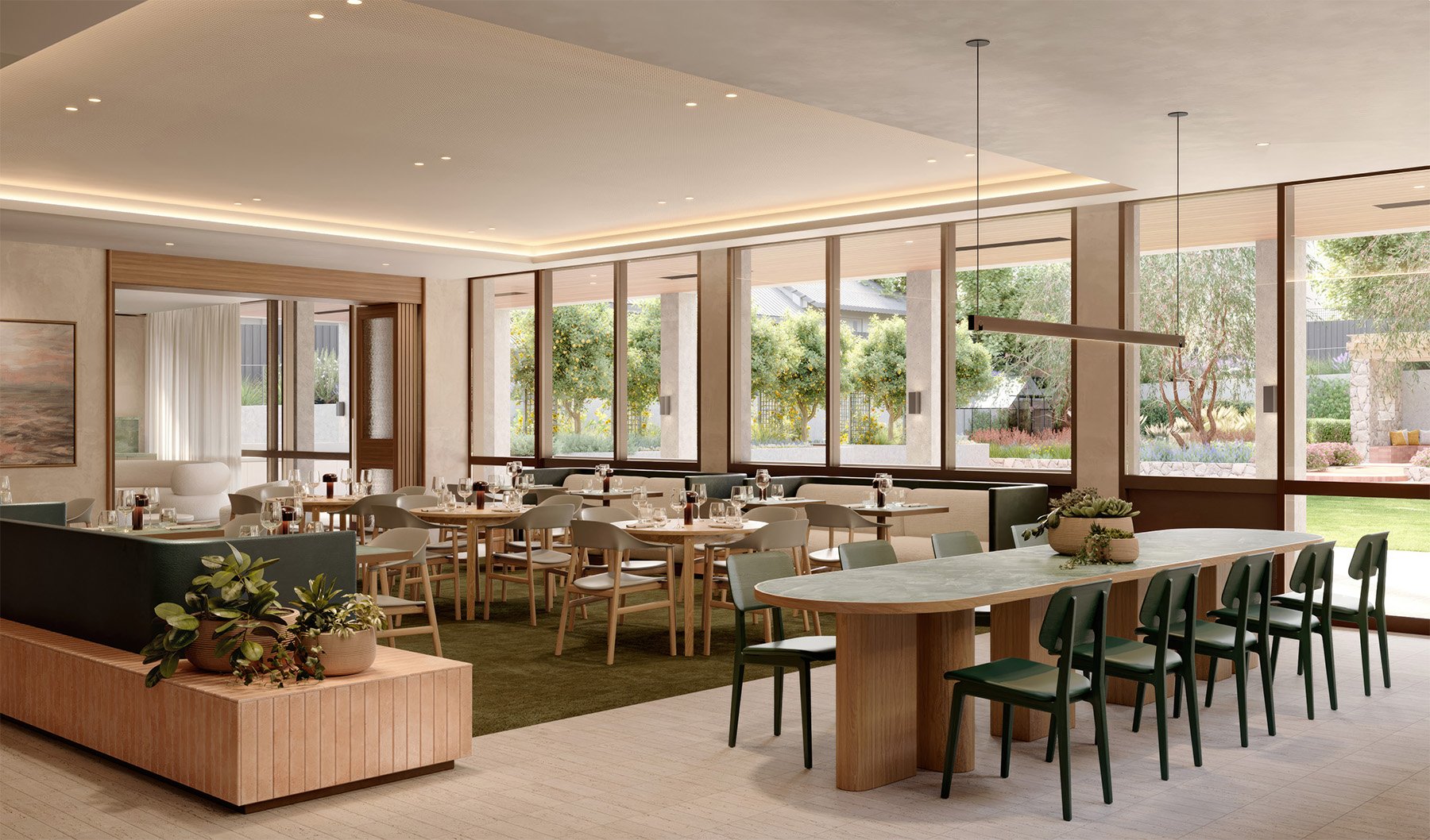 St. Francis dining render
