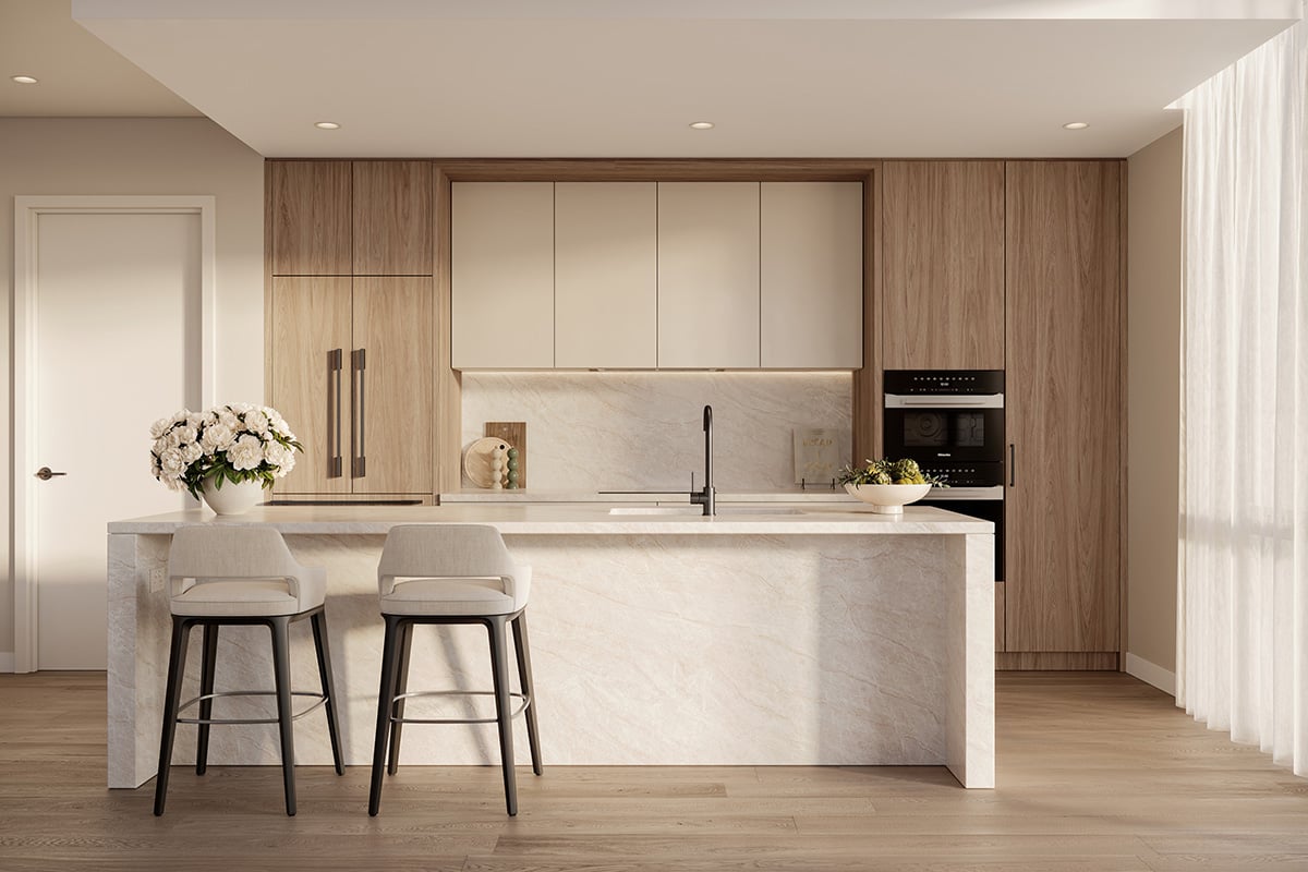 St. Francis kitchen render